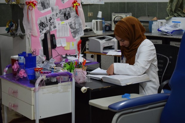 Doctor in Ain el Hilwe hospital